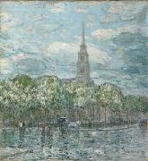 Childe Hassam Marks in the Bowery oil painting artist